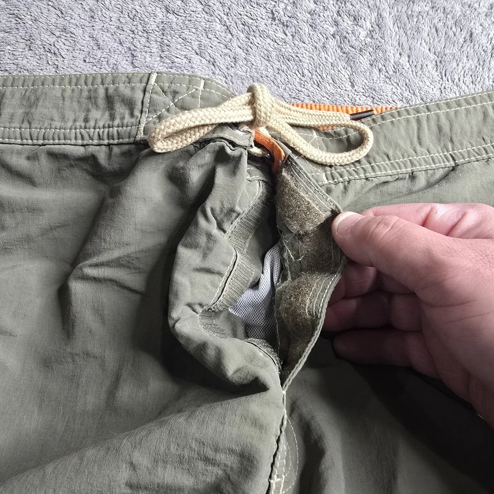Polo Ralph Lauren Lined Swim Trunks Mens L Green Drawstring 9